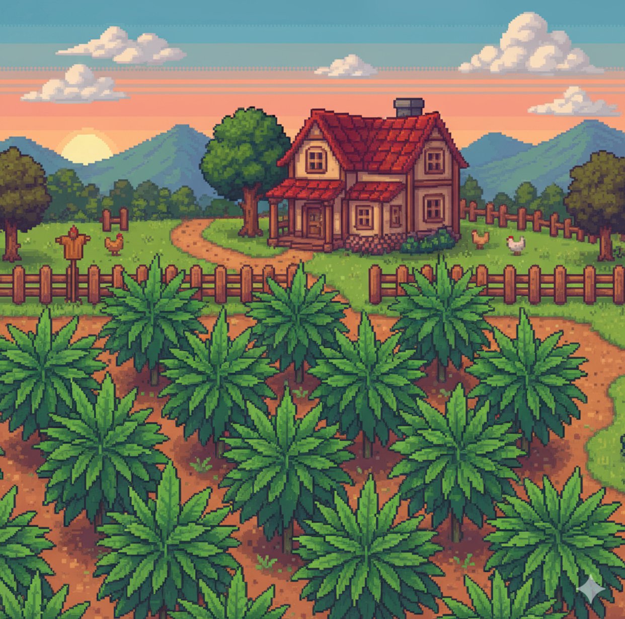 Weed farm community